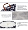 48 Ltr Black Linen Cotton Foldable Laundry Basket