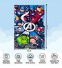 Black Cotton Marvel Avengers 400 GSM Hand Towel (Pack of 2)