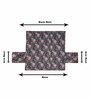 Black Cotton Printed 72x25 Inch 1 Seater Sofa Cover