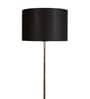 Genoa Black Cotton Shade Club Floor Lamp With MDF Base