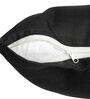 Black Cotton Solid 12 x 12 inch Set of 5 Cushion Covers