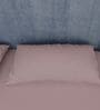 Pink Cotton Solid Finest 300TC Plain Super King Bedsheet with 2 Pillow Covers
