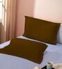 Black Cotton Solid 210TC Plain Set of 2 Pillow Covers