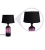 Barry Puple Glass Base Table Lamp with Black Shade