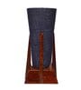 Black Cotton Table Lamp With Wood Base