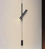 Black Crossbar LED Pendant Light with 3 Color Modes