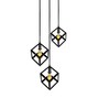 Abra Black Metal Cluster Hanging Light