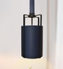 Black Cylindrical LED Pendant Light with 3 Color Modes