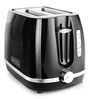 BLACK+DECKER BXTO0202IN 870W 2 Slice Pop-up Toaster with Bun Warmer (Black)