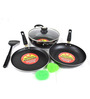 Non Stick & Induction Based Cookware Combo With Lid