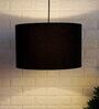 Black Drum Shade Ceiling LightBy Grated Ginger