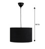 Black Drum Shade Ceiling LightBy Grated Ginger