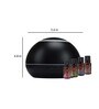Black Dynamic Aroma Diffuser Humidifier with 4 Assorted Fragrance Oils