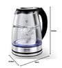 Black Electric Kettle with Power Base