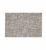 Grey Elena Rectangular Textured PVC Dining Table Placemat
