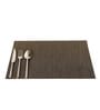 Black Elyana Rectangular PVC Dining Table Placemat