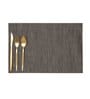 Black Elyana Rectangular PVC Dining Table Placemat