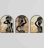 Multicolour Engineered Wood (Set of 3) Art Panels