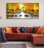 Multicolour Engineered Wood Art Print