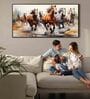 Multicolour Engineered Wood Art Print