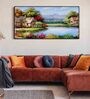 Multicolour Engineered Wood Art Print