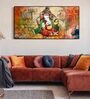 Multicolour Engineered Wood Art Print