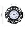 Allanton Black & White Black Engineered Wood Wall Clock