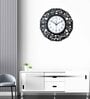 Allanton Black & White Black Engineered Wood Wall Clock