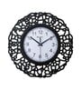 Allanton Black & White Black Engineered Wood Wall Clock