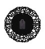 Allanton Black & White Black Engineered Wood Wall Clock