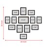 Black Set of 13 
Engineered Wood Collage Photo Frames