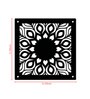 Black Engineered Wood Wall Hanging Room Divider Panel