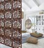 Brown Engineered Wood Wall Hanging Room Divider Panel