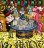CARTOON MILLIONAIRE MONOPOLY MAN PANTHER POKER CASINO HD Poster With Black Frame, 12.5   17.3 Inches