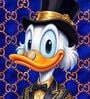 MONEY LOVE DUCK HD Poster With Black Frame, 12.5   17.3 Inches