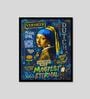 CULT CLASSIC CLUB   MONA LISA POP ART FRAME HD Poster With Black Frame, 12.5 X 17.3 Inches
