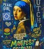 CULT CLASSIC CLUB   MONA LISA POP ART FRAME HD Poster With Black Frame, 12.5 X 17.3 Inches