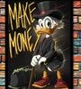 MAKE MONEY DUCK HD Poster With Black Frame, 12.5   17.3 Inches