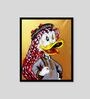 MONEY LOVE COLLECTION   WEALTHY DUCK PORTRAIT FRAME HD Poster With Black Frame, 12.5   17.3 Inches