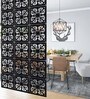 Black Engineered Wood Set of 12 Hanging Room Divider