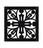 Black Engineered Wood Set of 12 Hanging Room Divider