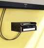Engineered Wood Set Top Box Holder in Black Colour