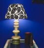 Black Fabric Shade Table Lamp with Gold Base
