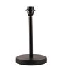 Black Fabric Shade Table Lamp, Minimalist Bedside Lamp with Metal Base for Bedroom, Living Room & Study