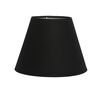 Black Fabric Shade Table Lamp, Modern Bedside & Desk Lamp with Metal Base for Bedroom, Living Room & Home Decor