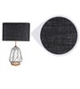 Black Shade Table Lamp With Metal Base
