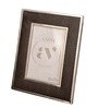 Black Faux Leather Midnight Luxe Wall And Tabletop Photo Frame 4X6Inches