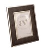 Black Faux Leather Midnight Luxe Wall And Tabletop Photo Frame 4X6Inches