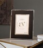 Black Faux Leather Midnight Luxe Wall And Tabletop Photo Frame 4X6Inches