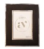 Black Faux Leather Midnight Luxe Wall And Tabletop Photo Frame 4X6Inches